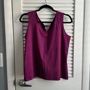 Chico’s tank size 2 Large eggplant purple